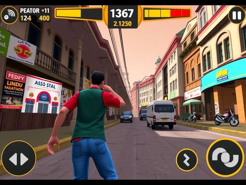 Masala Money Marathon gameplay screenshot showing vibrant Indian streets